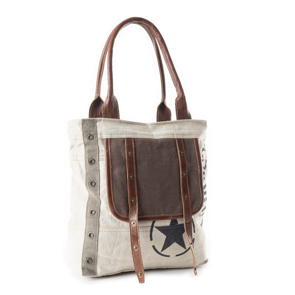 Army Motif Tote Bag - Myra USA