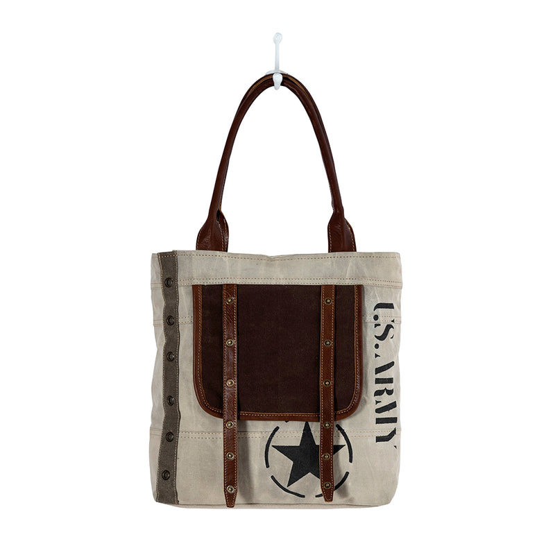 Army Motif Tote Bag