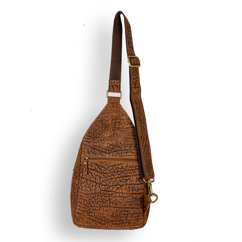 Sierra Falls Hair-On Hide Bucket Sling Bag