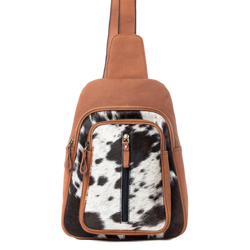 Mountain Bend Hair-On Hide Bucket Sling Bag - Myra USA