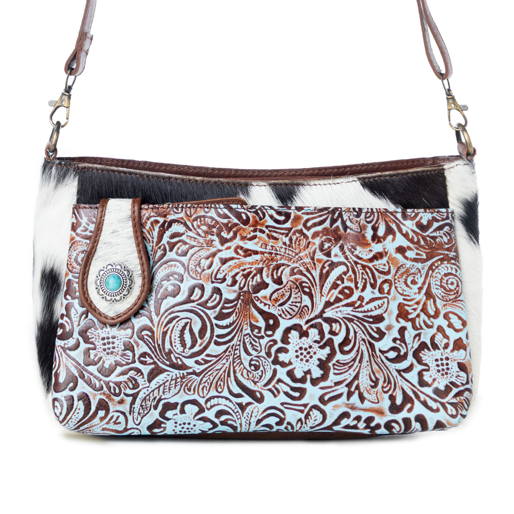 Marta Plains Leather & Hairon Bag - Myra USA