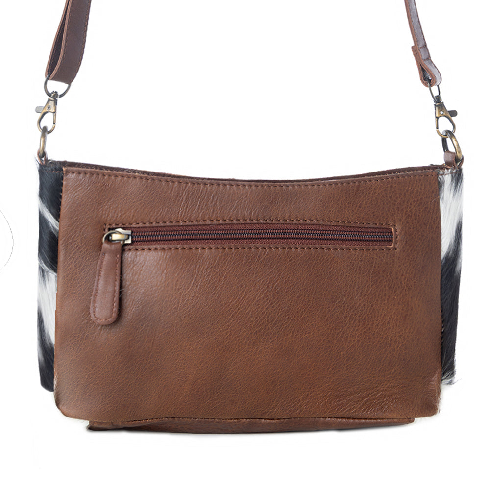 Marta Plains Leather & Hairon Bag - Myra USA