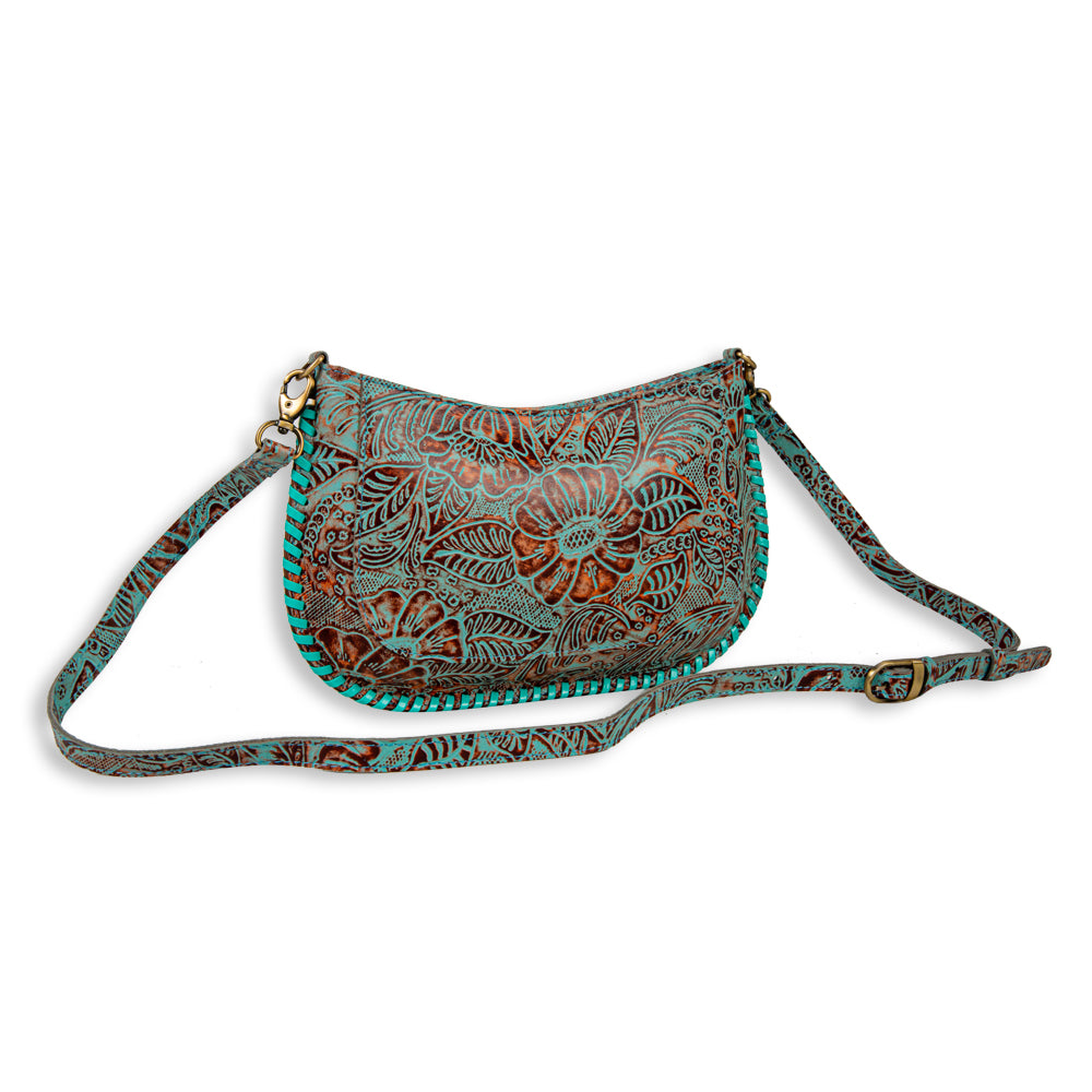 Trail Flower Leather Hairon Bag - Myra USA