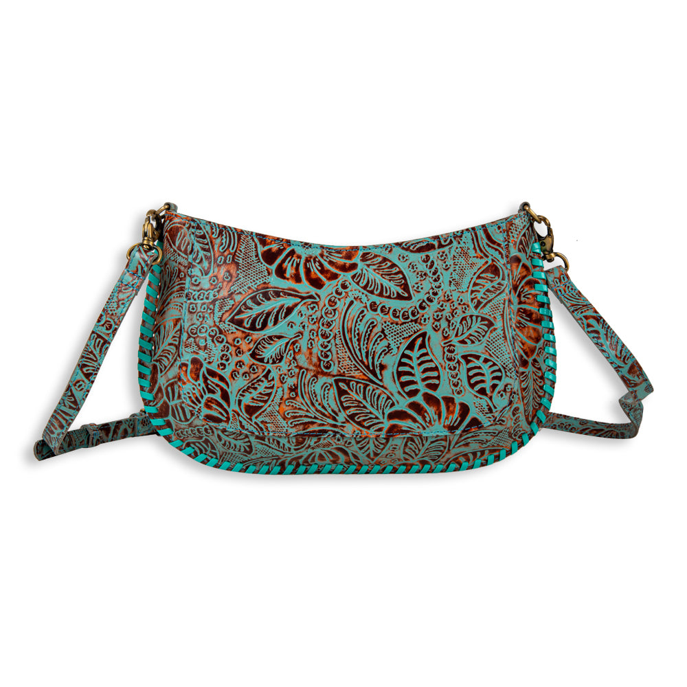 Trail Flower Leather Hairon Bag - Myra USA
