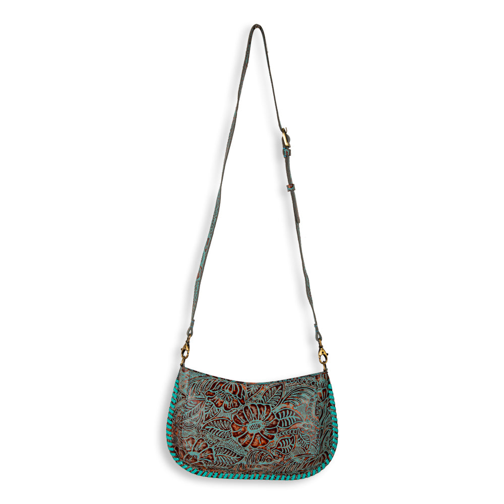 Trail Flower Leather Hairon Bag - Myra USA