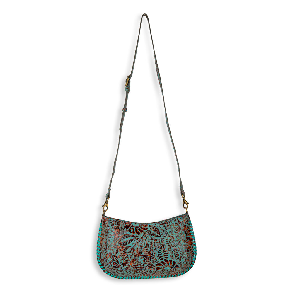 Trail Flower Leather Hairon Bag - Myra USA