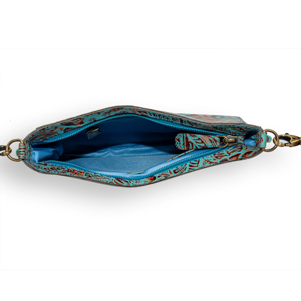 Trail Flower Leather Hairon Bag - Myra USA