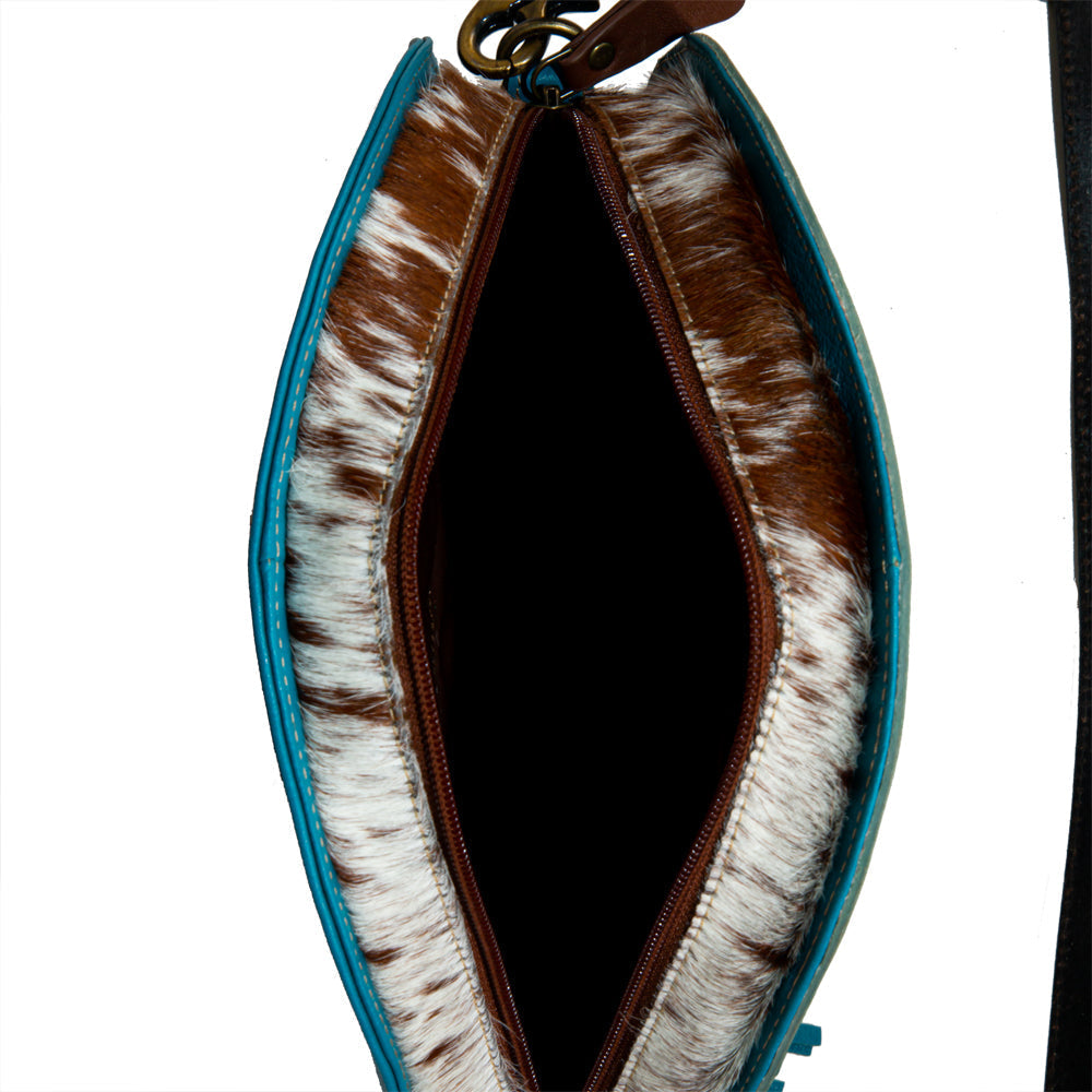 Desert Rain Hand-tooled Round Bag - Myra USA