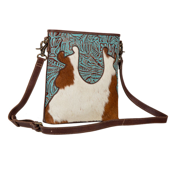 Ridge Morning Glory Hairon Leather Bag - Myra USA