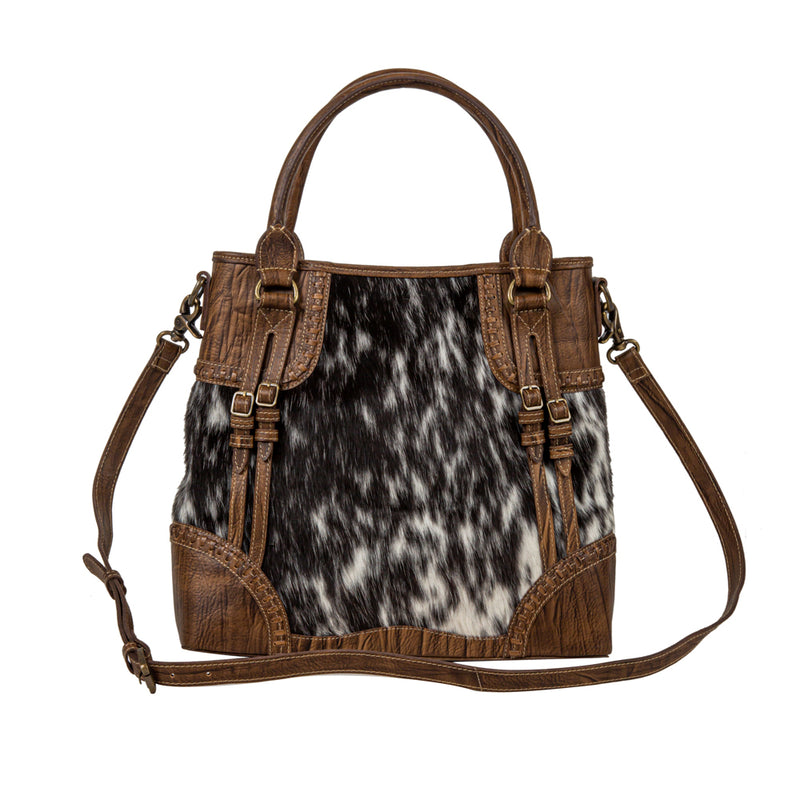 Crawford Canyon Tall Leather Hairon Bag