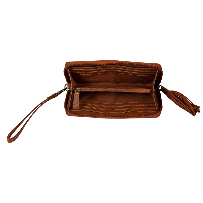 Westward Hair-On Hide Accent Wallet