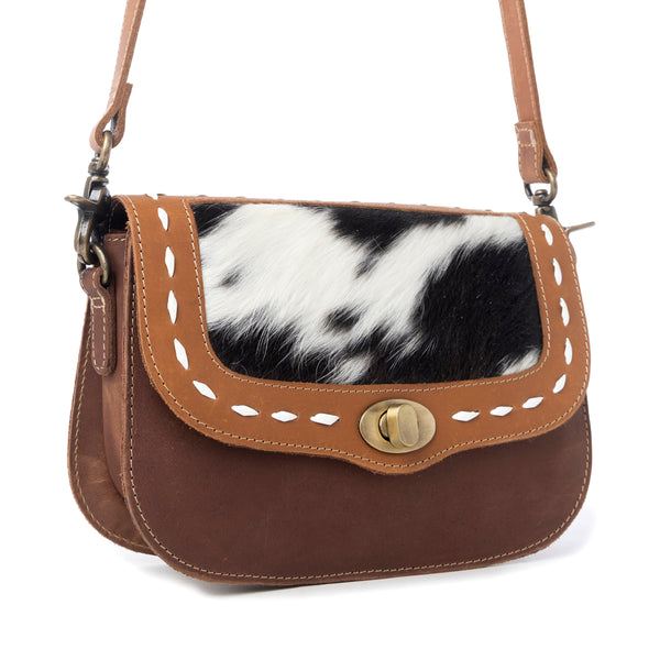 Oxbow Falls Leather Hairon Bag - Myra USA