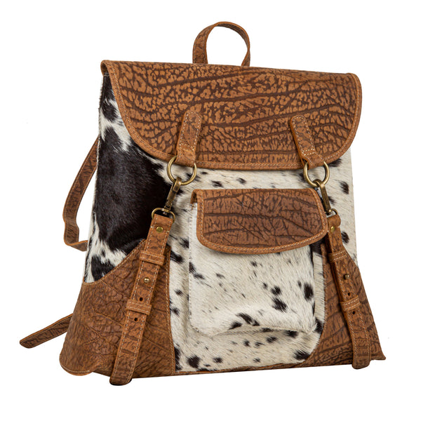 Stratford Trail Accent Leather Leather Hairon Bag - Myra USA