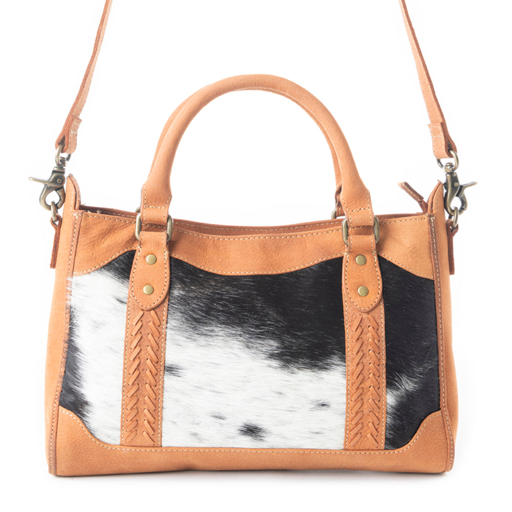 Samson Trails Accent Shoulder Leather Hairon Bag - Myra USA
