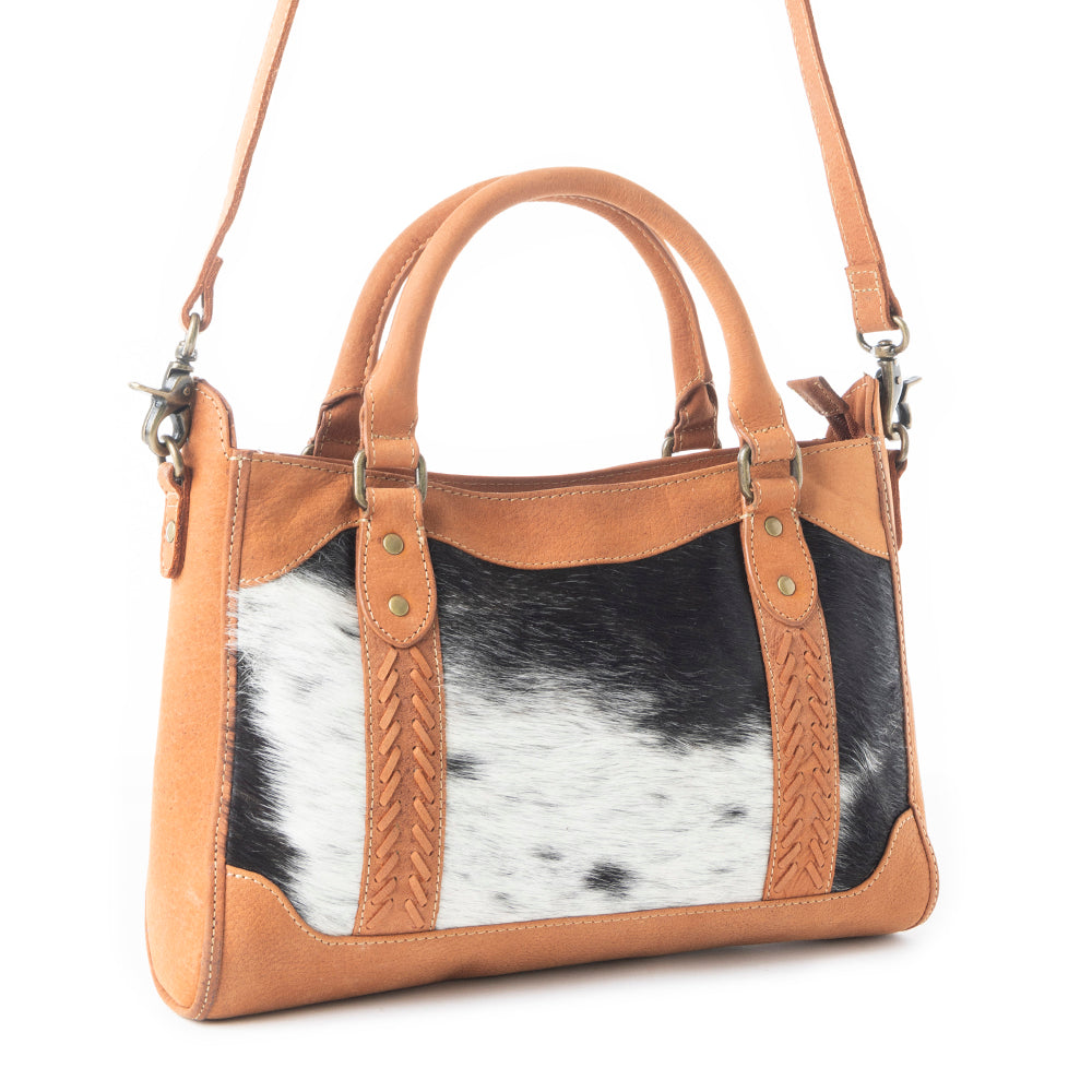 Samson Trails Accent Shoulder Leather Hairon Bag - Myra USA