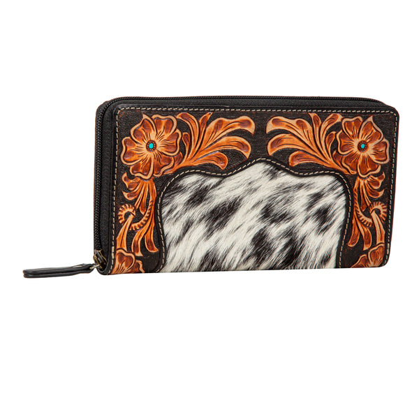 Rose Of The Desert Hand-Tooled Wallet