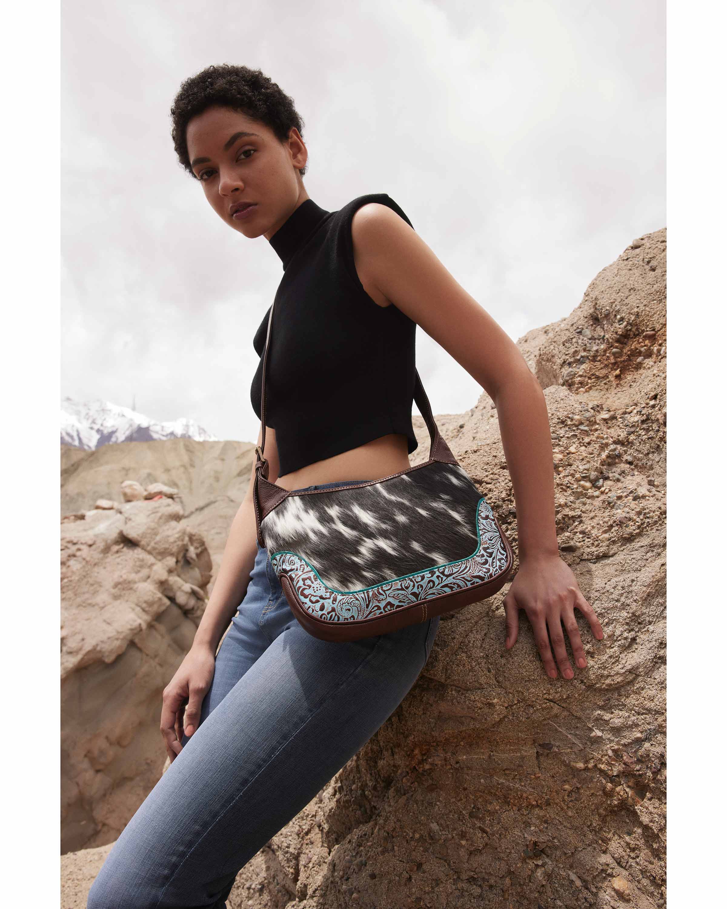 Teranda Leather Hairon Bag - Myra USA