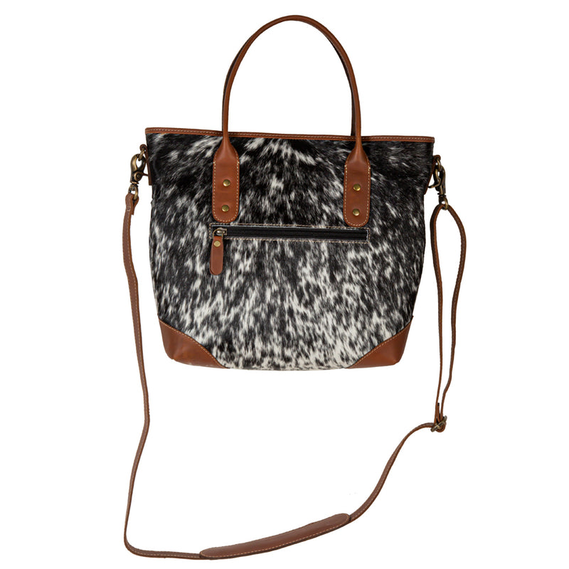 Cullom Trail Hair-On Hide Leather Hairon Bag In Black