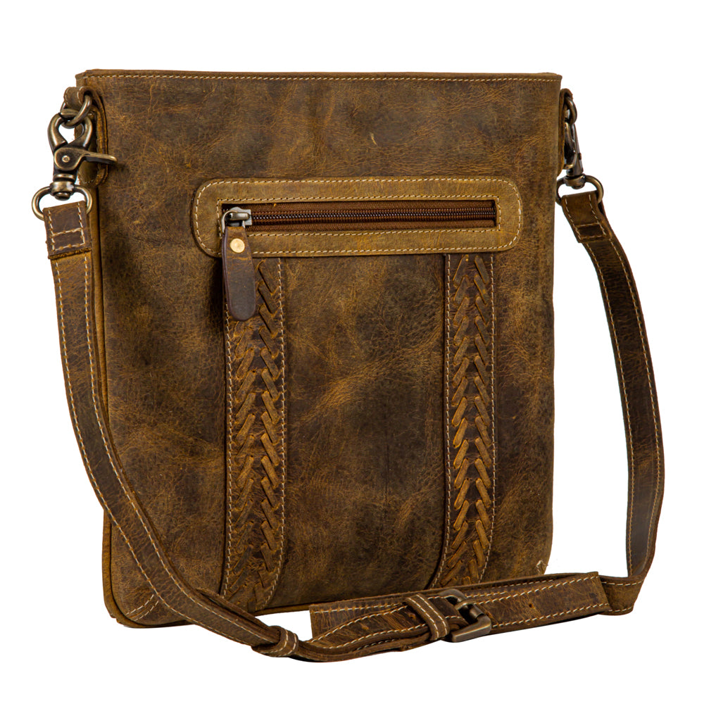 Lawson Roundup Leather & Hairon Bag - Myra USA