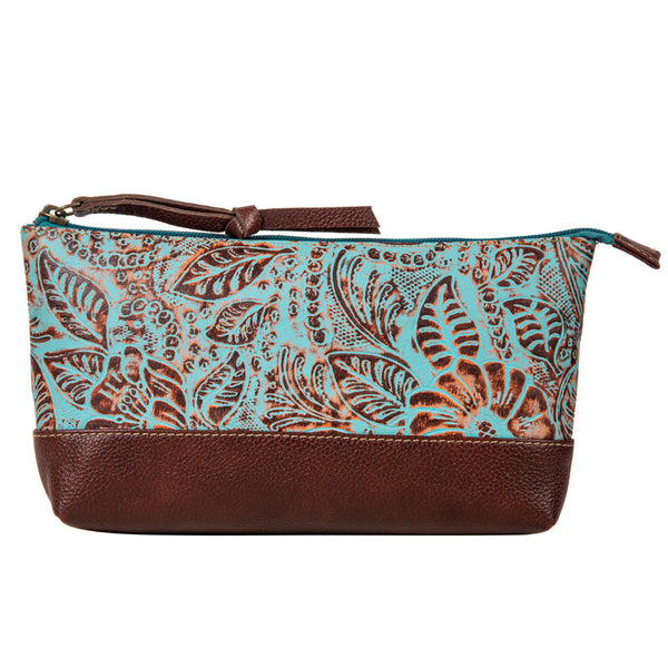 Jacksborrow Leather Hairon Bag In Cactus Bloom - Myra USA