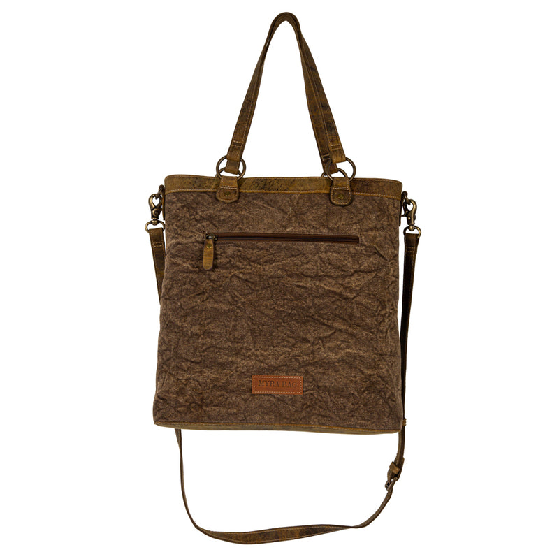 Cube Mesa Pouched Canvas Hairon Bag