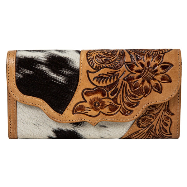 Blossoms In Bloom Hand-Tooled Wallet