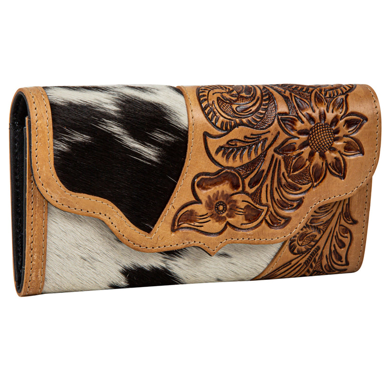 Blossoms In Bloom Hand Tooled Wallet Myra Bags