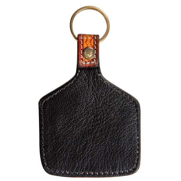Glory Of The Morning Hand-Tooled Key Fob
