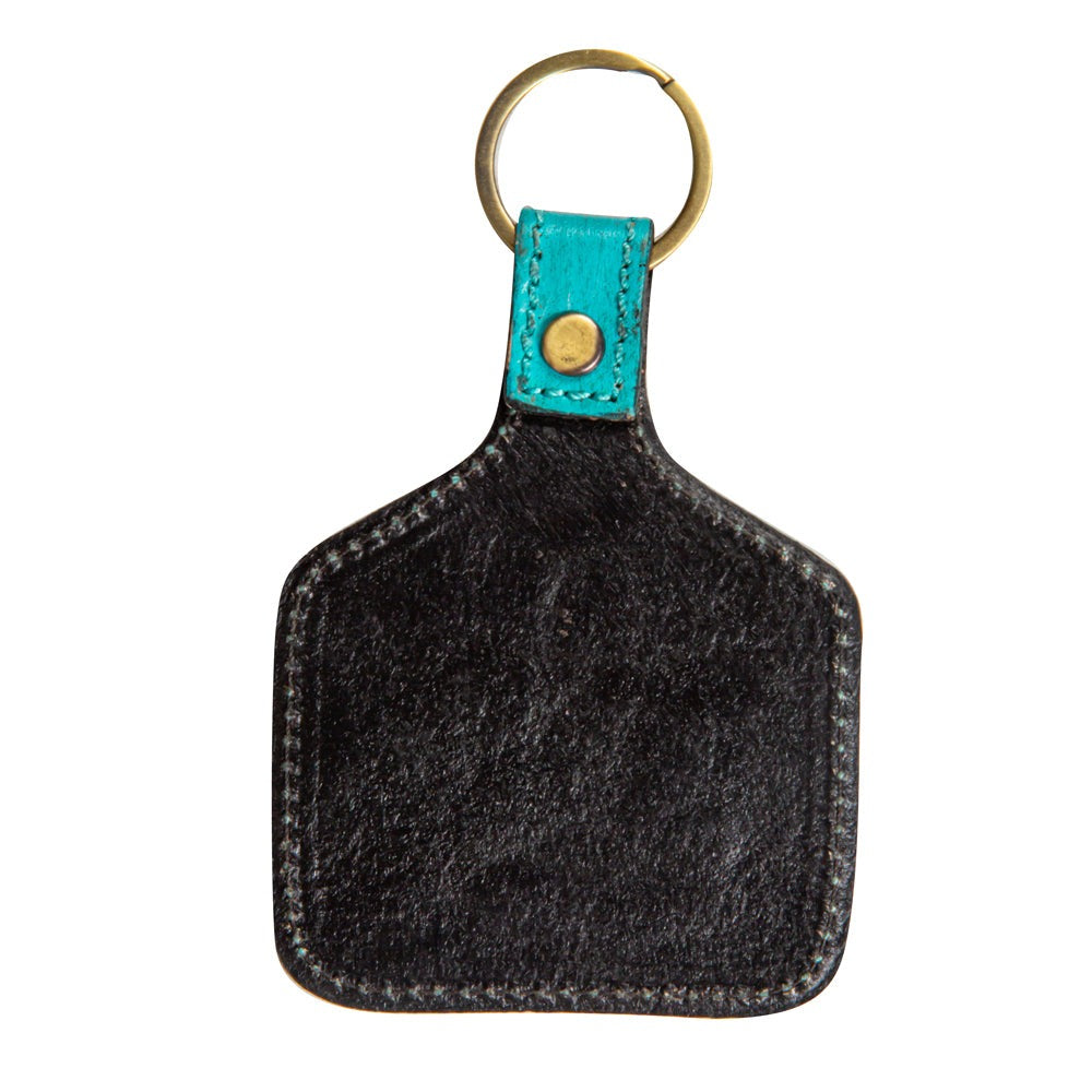 Sprouting Vines Hand-Tooled Key Fob - Myra USA