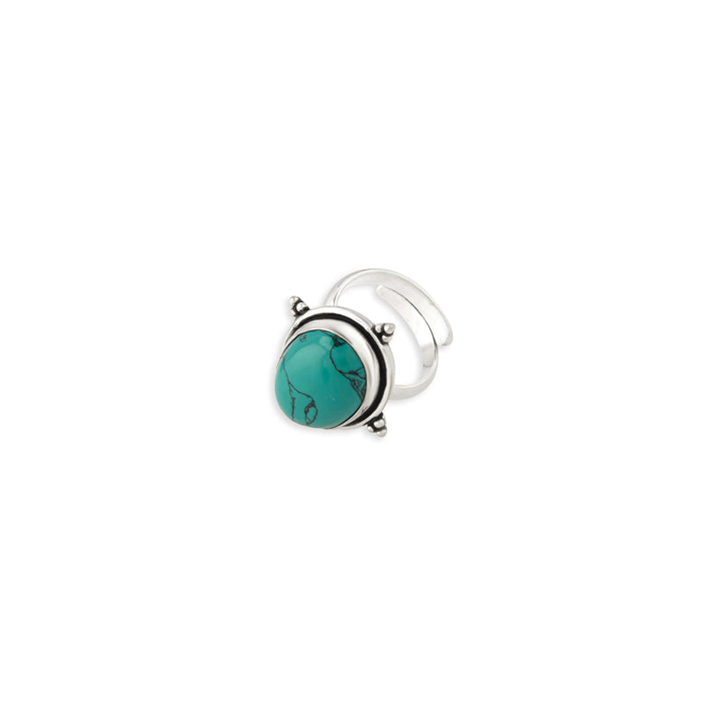 Prairie Rose Oval Turquoise Look Ring