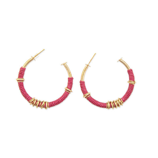 Scarlet Crescent Moon Earrings - Myra USA