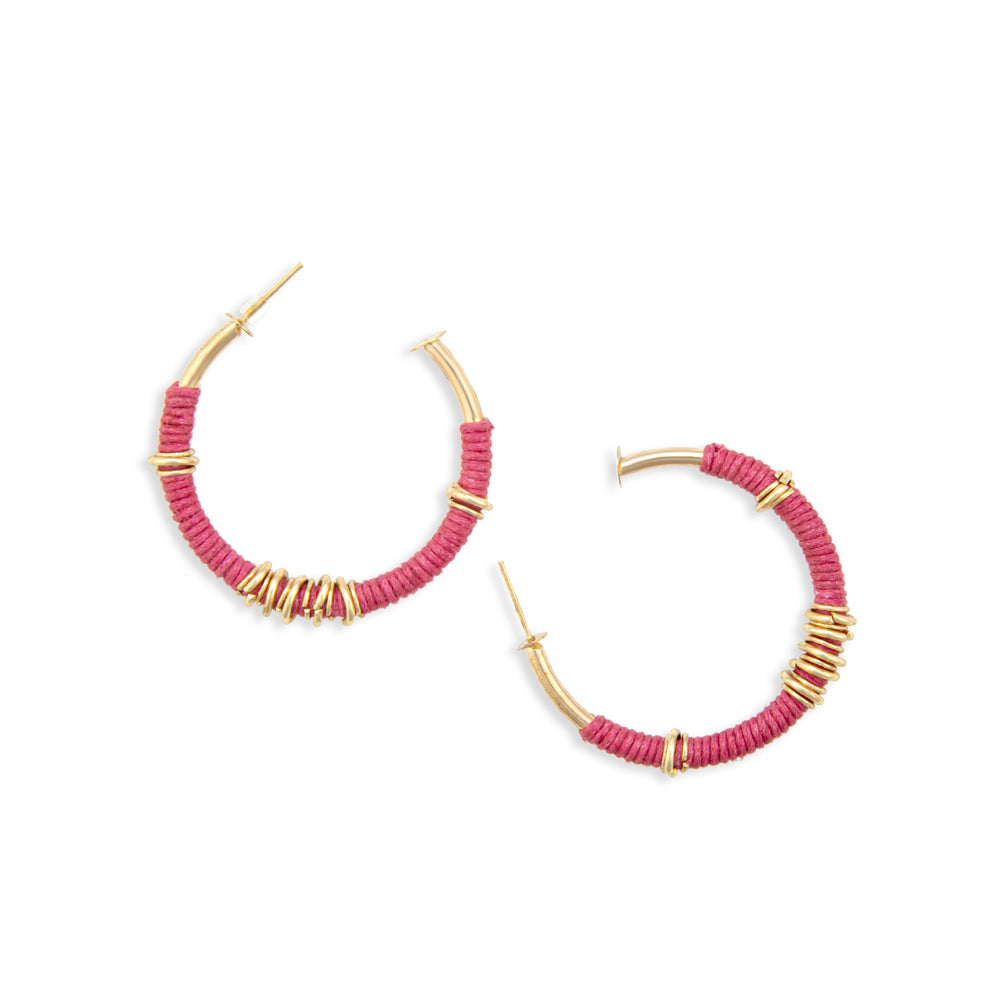 Scarlet Crescent Moon Earrings - Myra USA