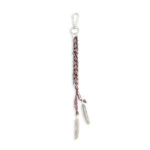 Trail Feather Braided Chain  Key Fob - Myra USA