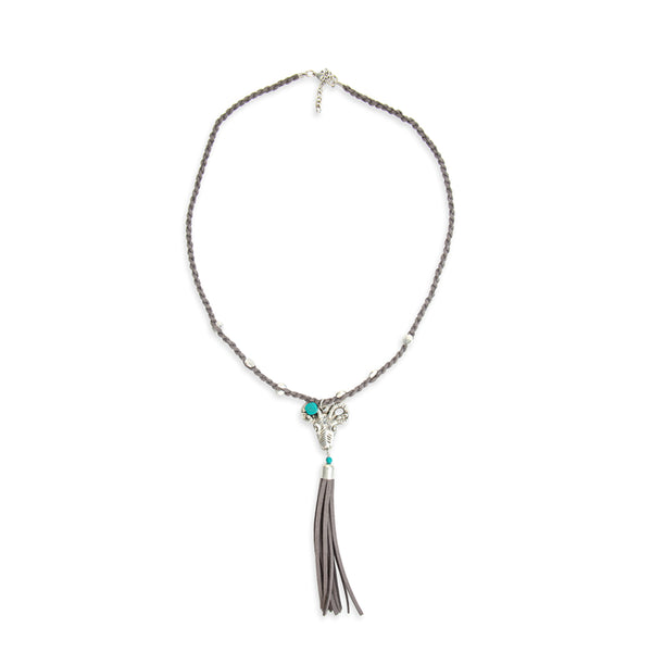 Canyon Ram Braid & Tassled Necklace - Myra USA