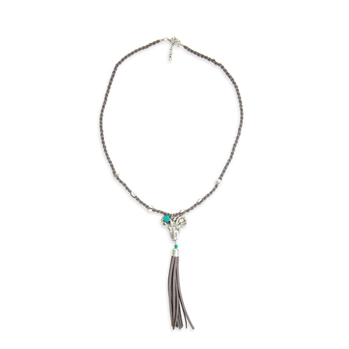 Canyon Ram Braid & Tassled Necklace - Myra USA