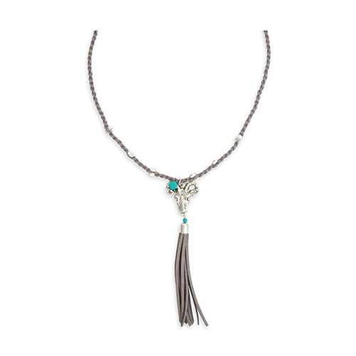 Canyon Ram Braid & Tassled Necklace - Myra USA