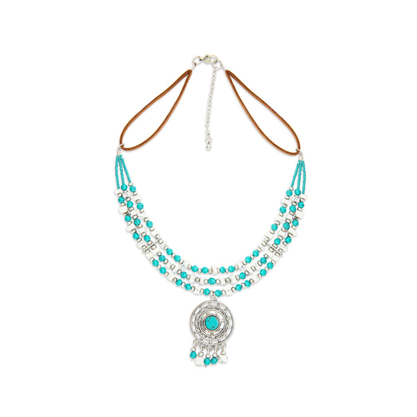 Song of the Southwest Layered Medallion Necklace - Myra USA