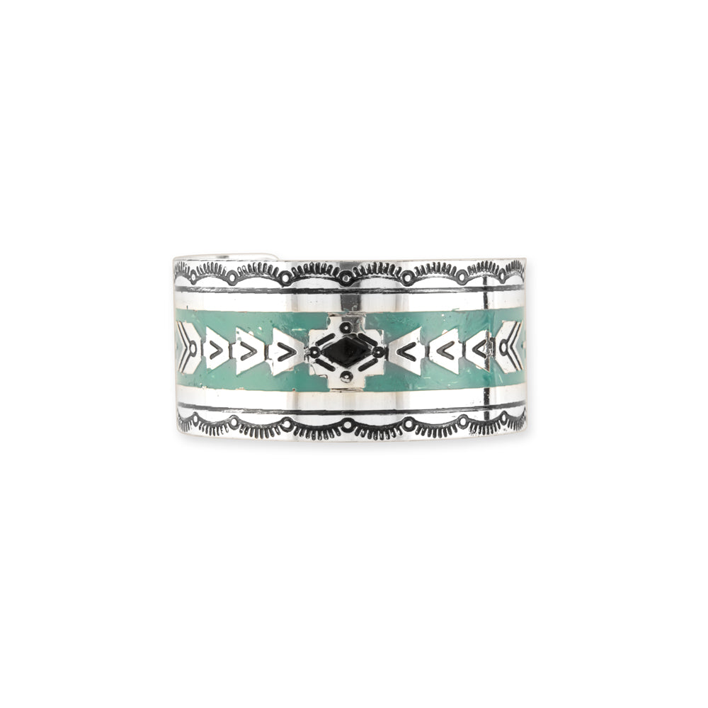 Mesa Heritage Etched Metal Cuff Bracelet - Myra USA