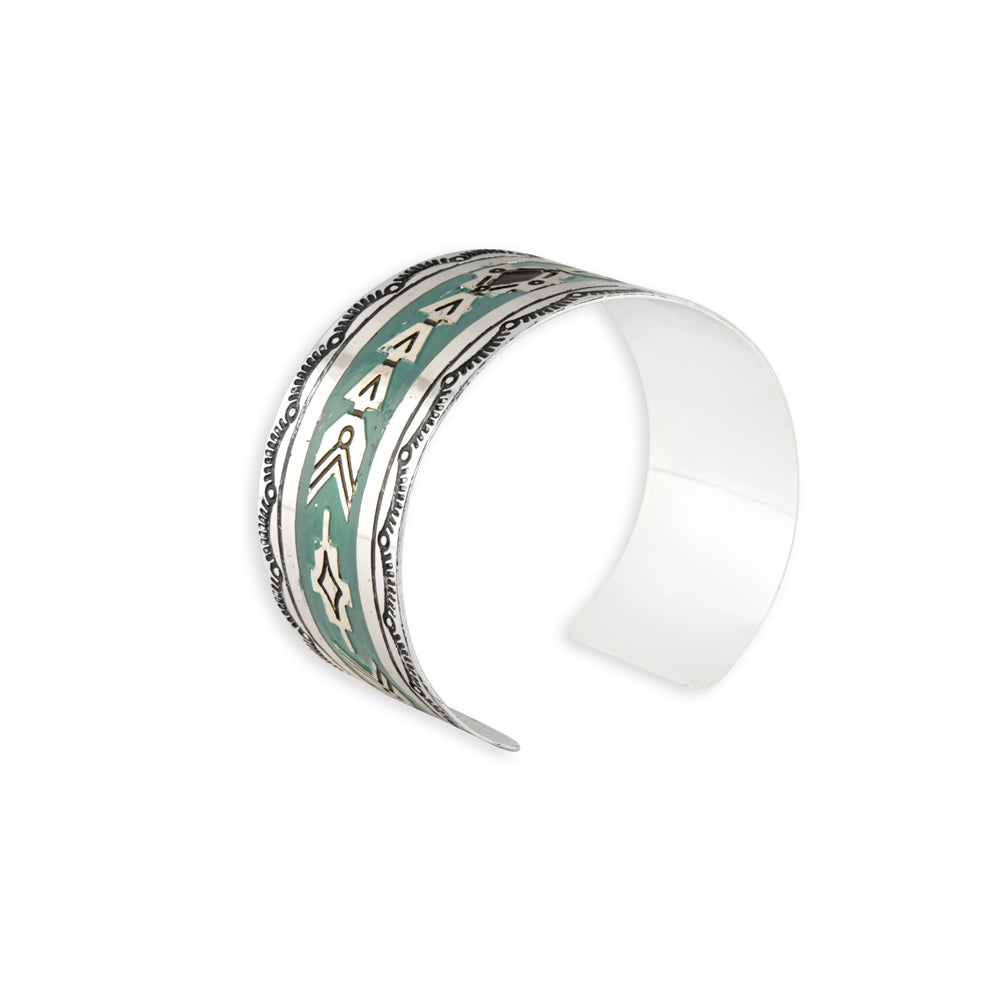 Mesa Heritage Etched Metal Cuff Bracelet - Myra USA