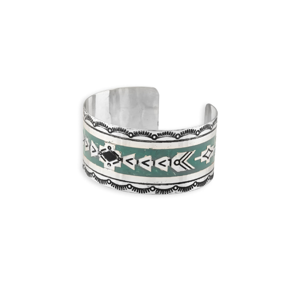 Mesa Heritage Etched Metal Cuff Bracelet - Myra USA