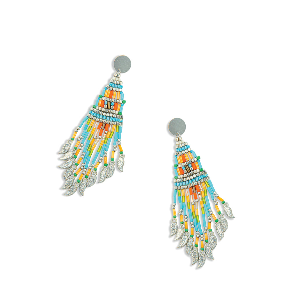 Morning’s Tapestry Beaded Earrings - Myra USA