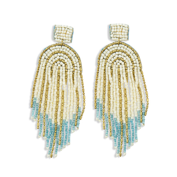 The Flow of Life Beaded Earrings - Myra USA