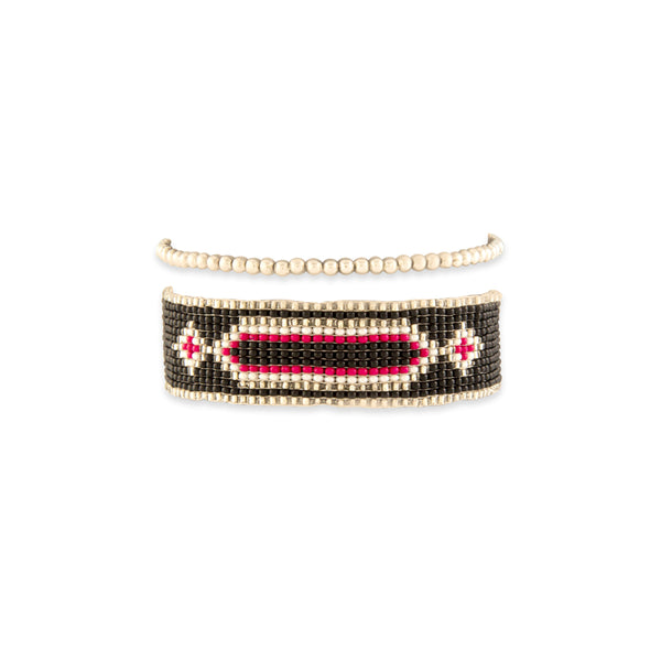 Tribal Signet Beaded Bracelet