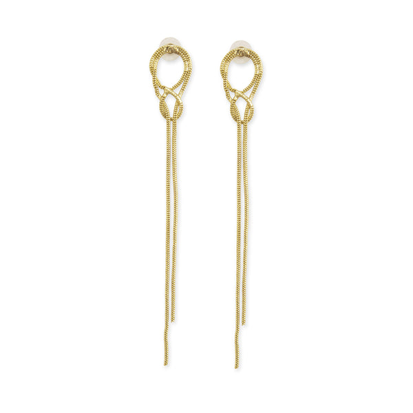 Interwoven Knots Strand Earrings - Myra USA