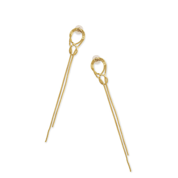 Interwoven Knots Strand Earrings - Myra USA