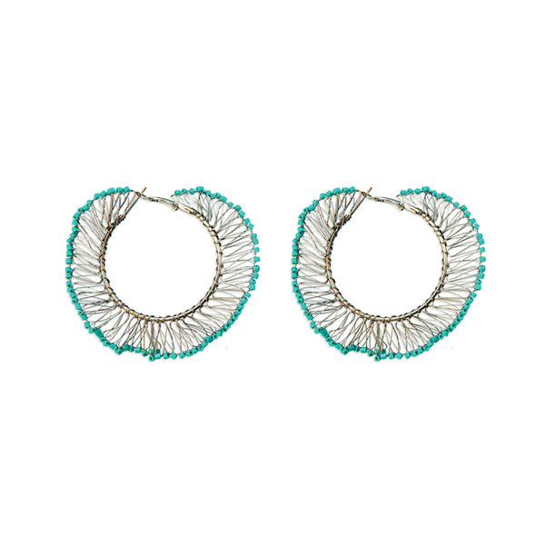 Loop Weaver Wire Hoop Earrings - Myra USA