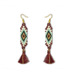 Of Times Spoken Beaded Earrings - Myra USA