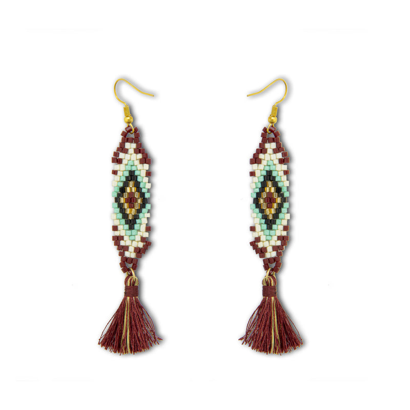 Of Times Spoken Beaded Earrings