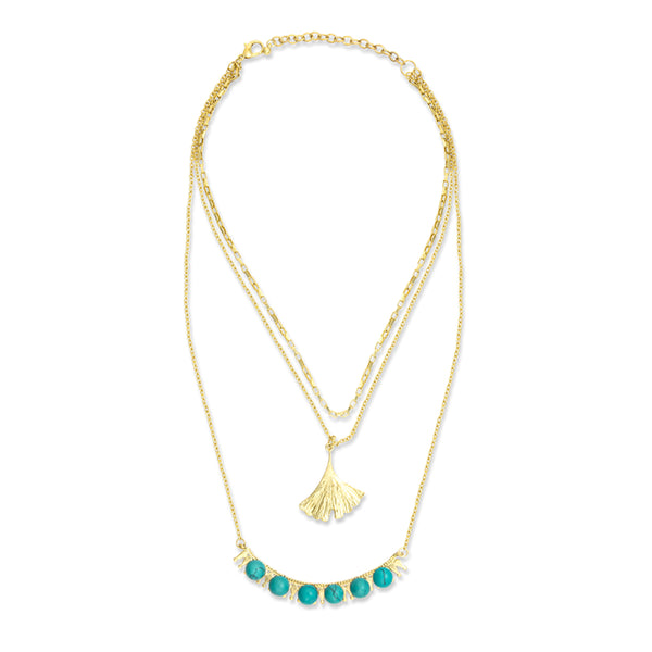 Jelica Star Blossom Composite Necklace - Myra USA