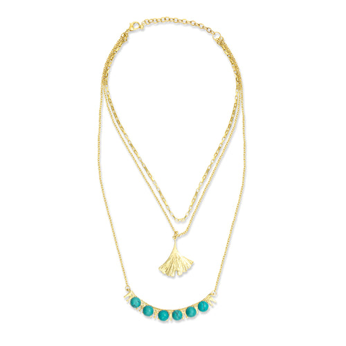 Jelica Star Blossom Composite Necklace - Myra USA